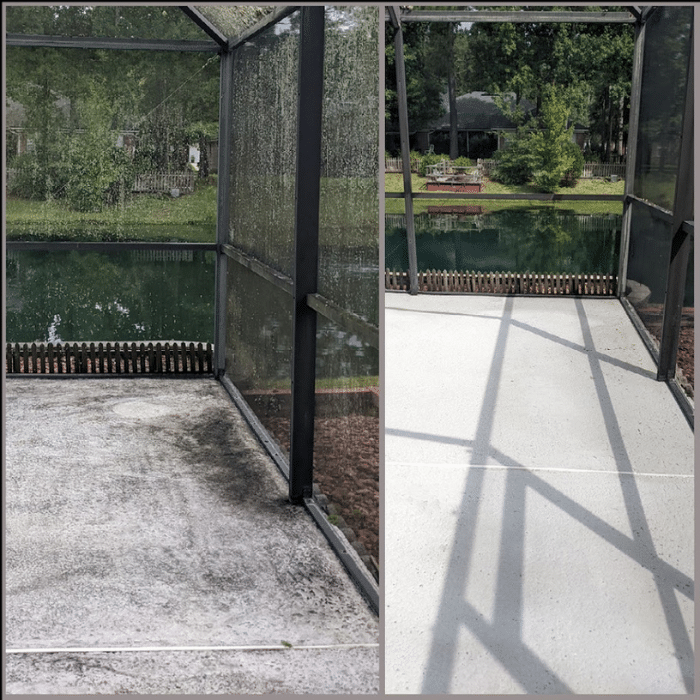 Ehrmans Power Wash Before Deck Cleaning