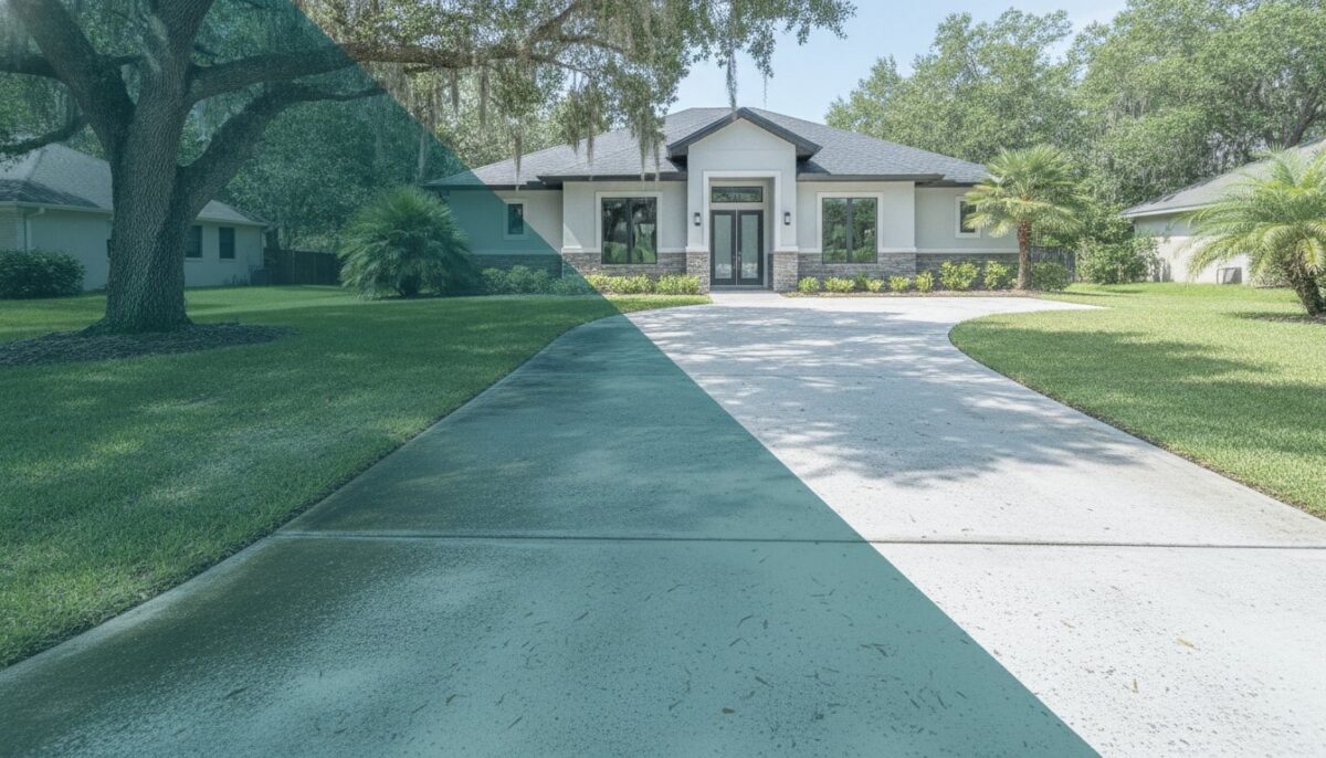 Algae Removal for Driveways in Jacksonville: The Science of a Lasting Clean