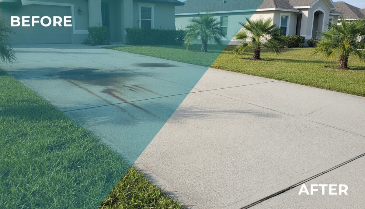 How to Clean Concrete Driveway Stains: The Ultimate Homeowner’s Guide