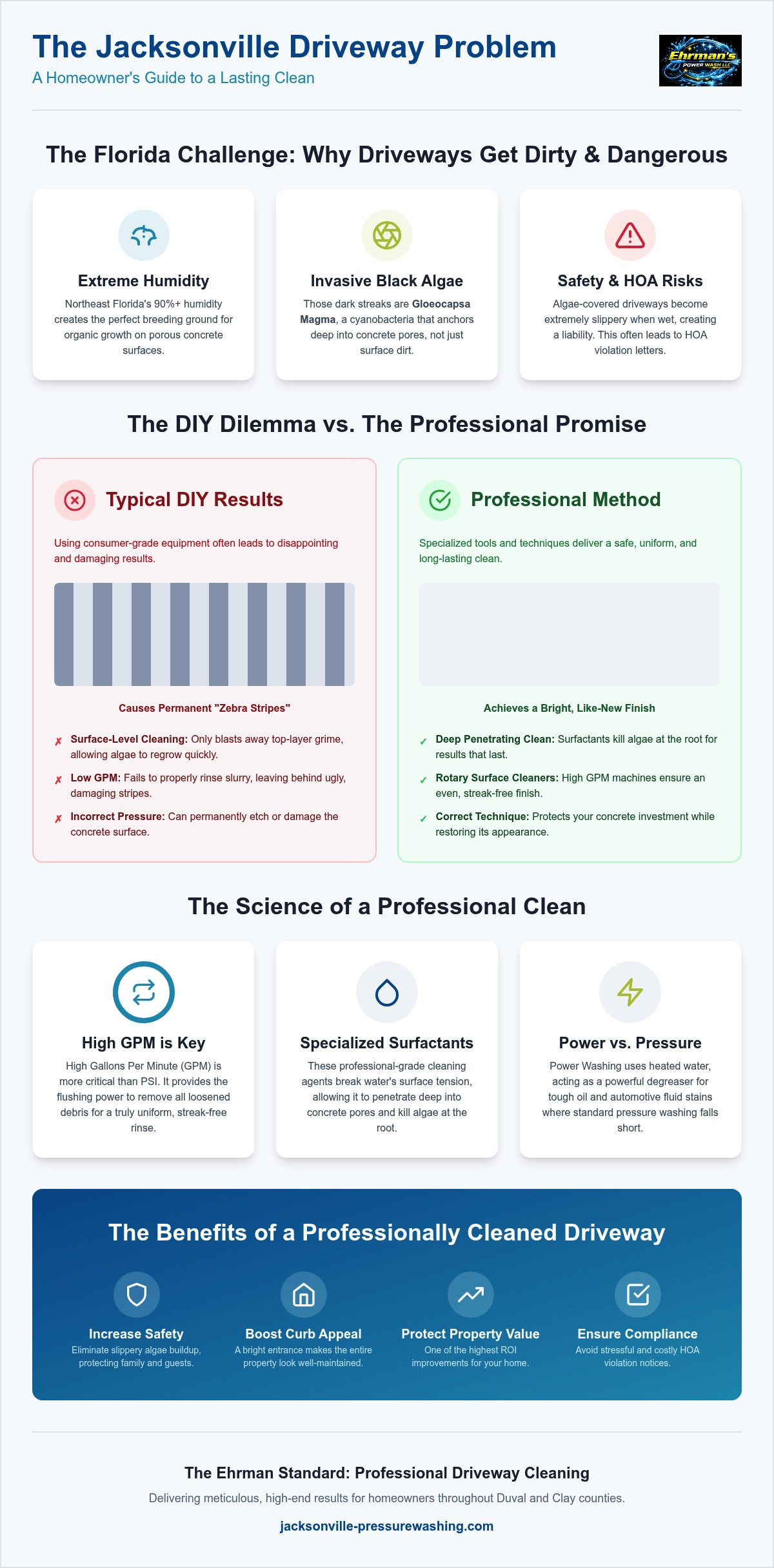 Driveway Cleaning Jacksonville FL: The Ultimate Homeowner’s Maintenance Guide