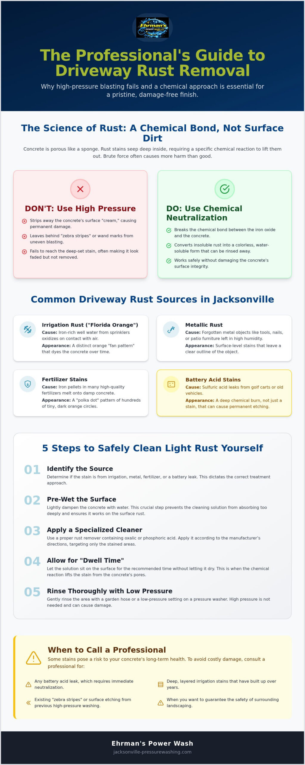 How to Remove Rust Stains from Your Driveway: A 2026 Homeowner’s Guide